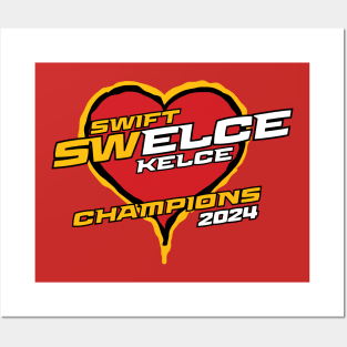 Swift Kelce SWELCE Champions Posters and Art